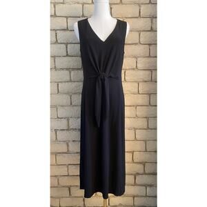 Vince Camuto V-Neck Sleeveless Tie Front Midi Dress Women's size 6